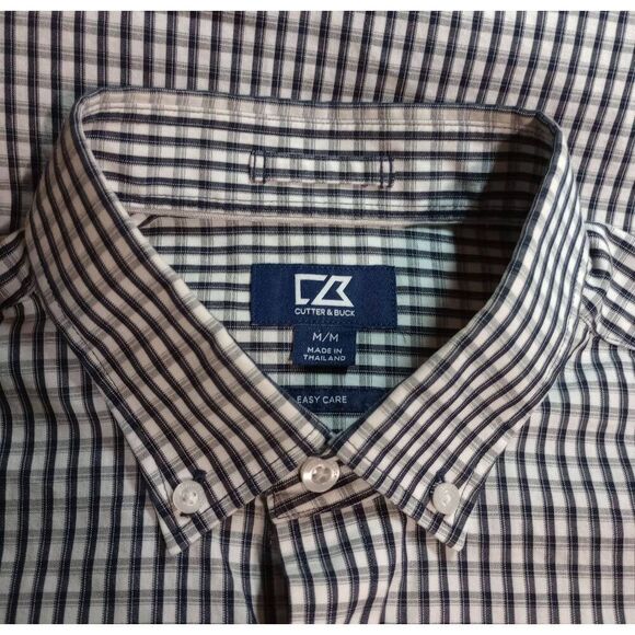 Michigan Wolverines Cutter and Buck Shirt Men's Medium Black White Button Front - Picture 6 of 9